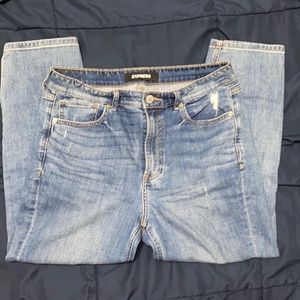 Express High Rise Mom Jeans